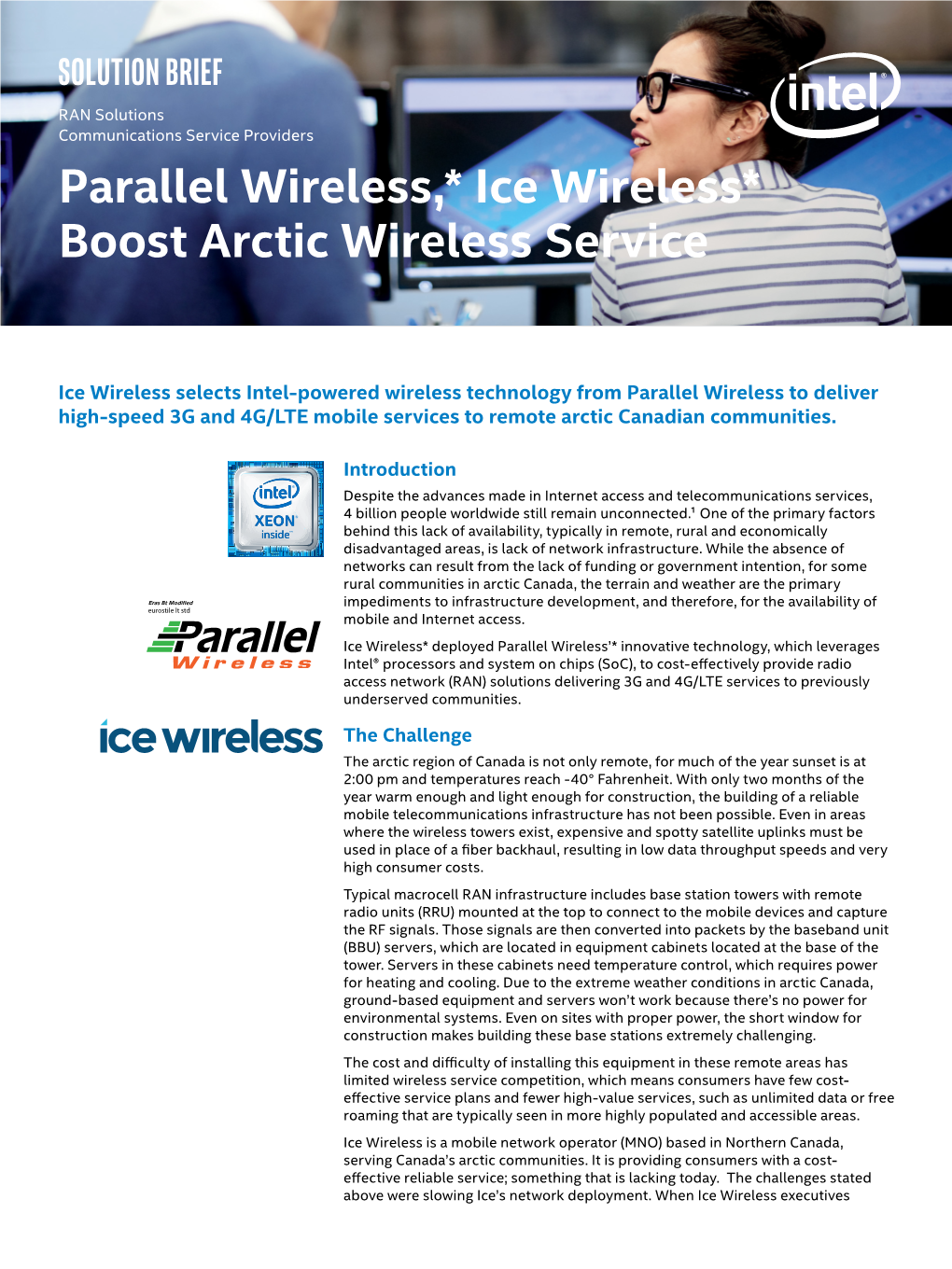 Parallel Wireless,* Ice Wireless* Boost Arctic Wireless Service