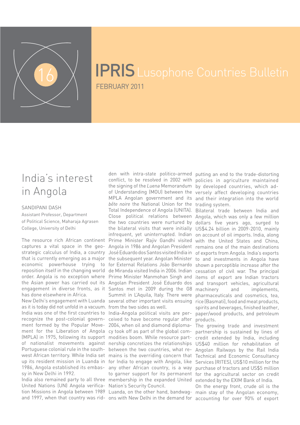 Iprislusophone Countries Bulletin