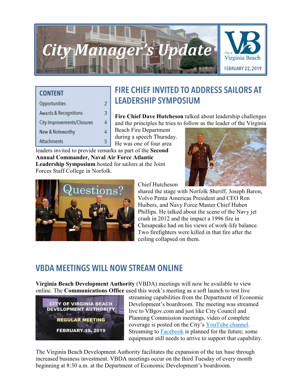 Virginia Beach City Council and Planning Commission Meetings, Archives of Previous Meetings, and Original VBTV Programming