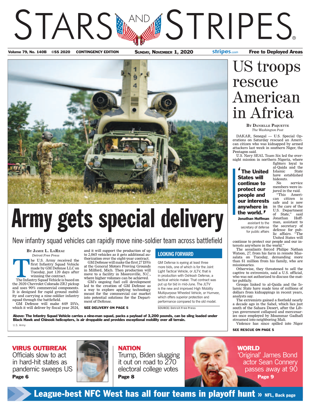 Army Gets Special Delivery Defense for Pub- for Public Affairs Lic Affairs