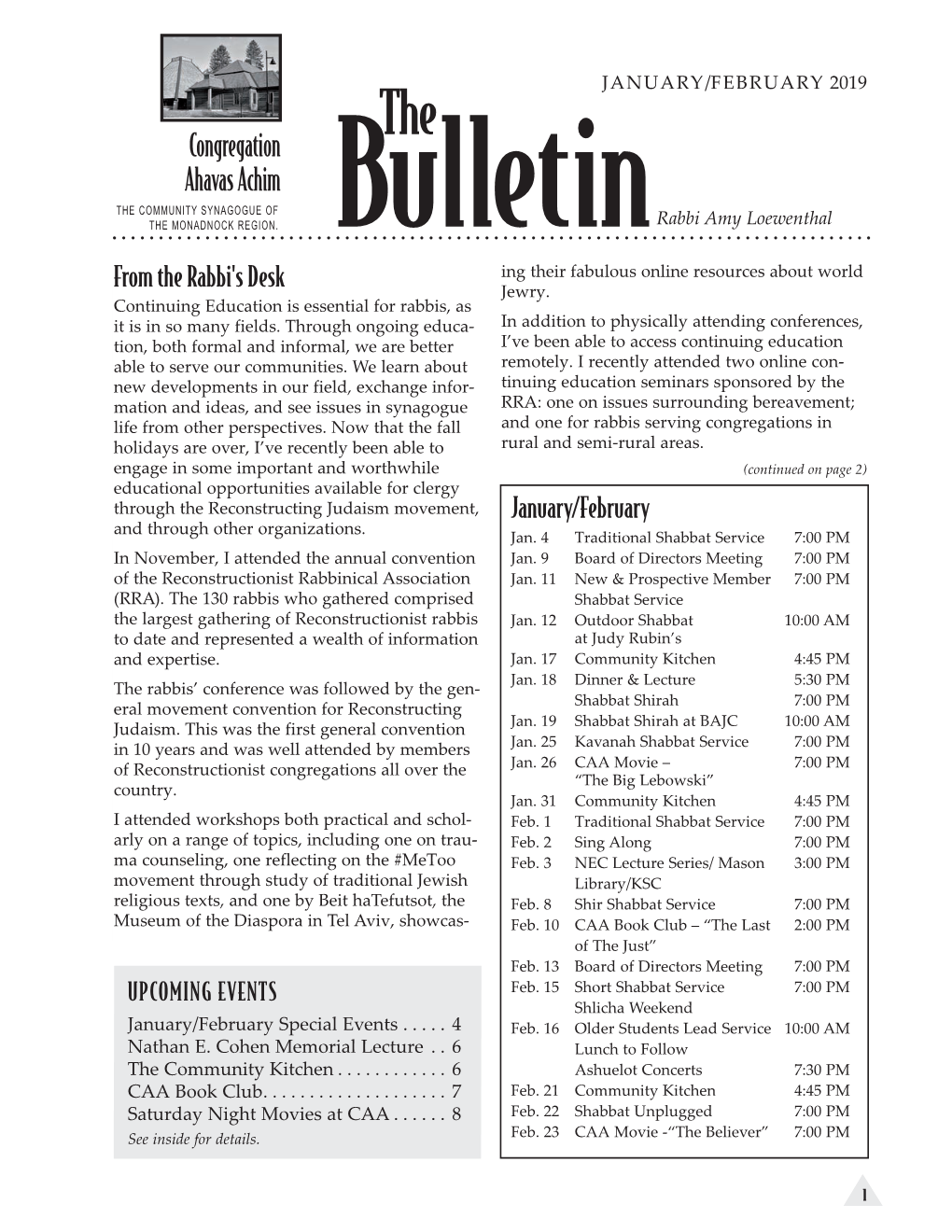 February 2019 Bulletin
