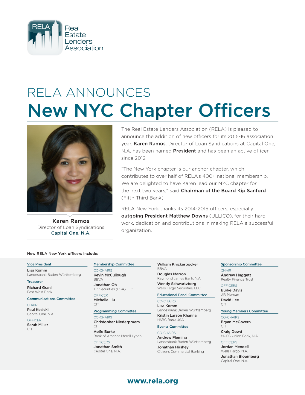 New NYC Chapter Officers