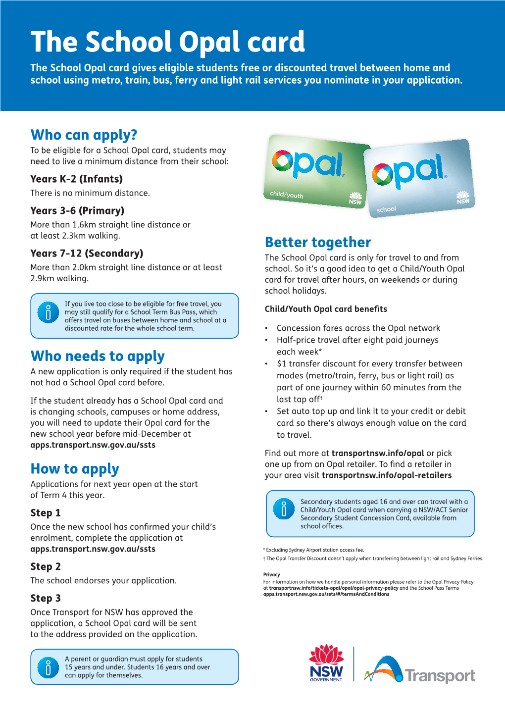 The School Opal Card