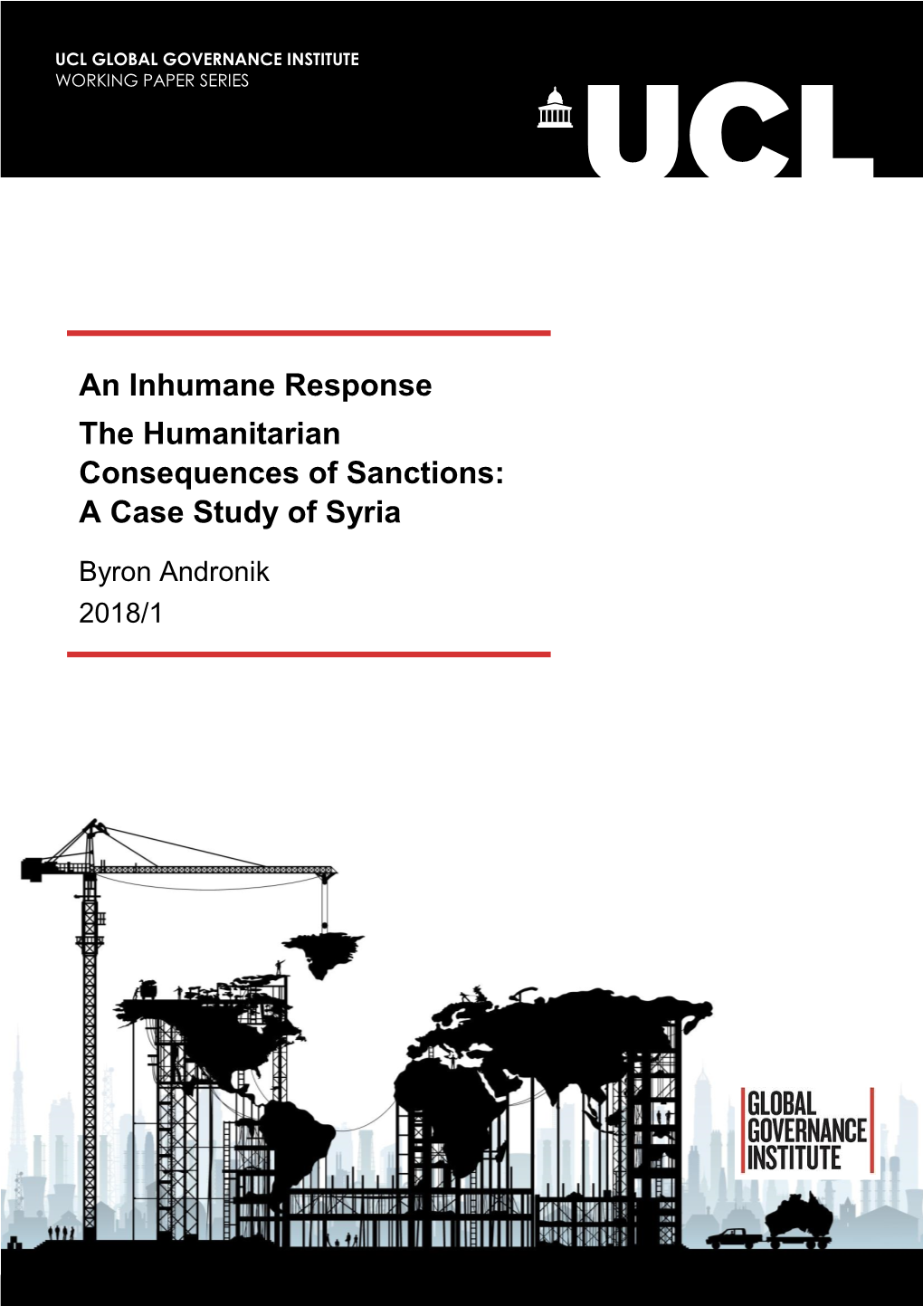 The Humanitarian Consequences of Sanctions: a Case Study of Syria