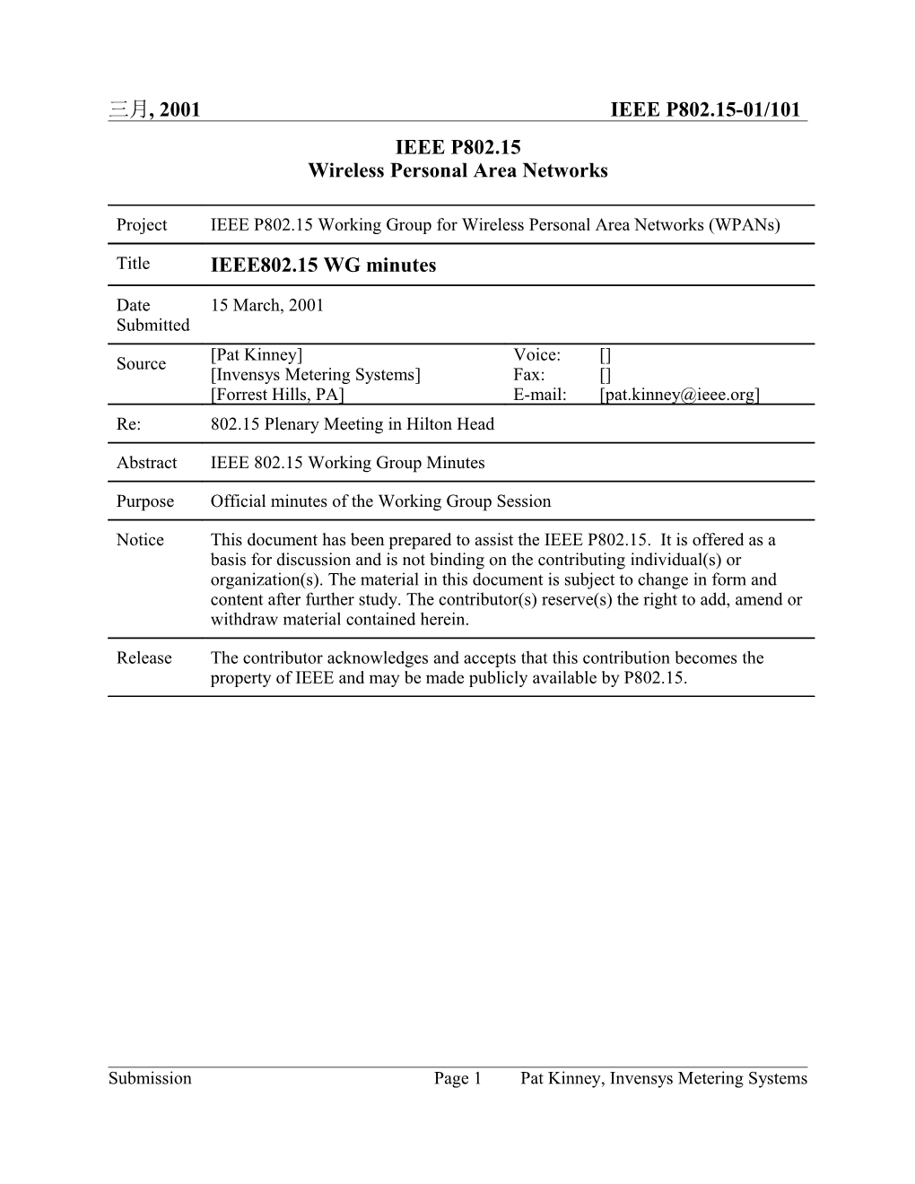 Wireless Personal Area Networks s64