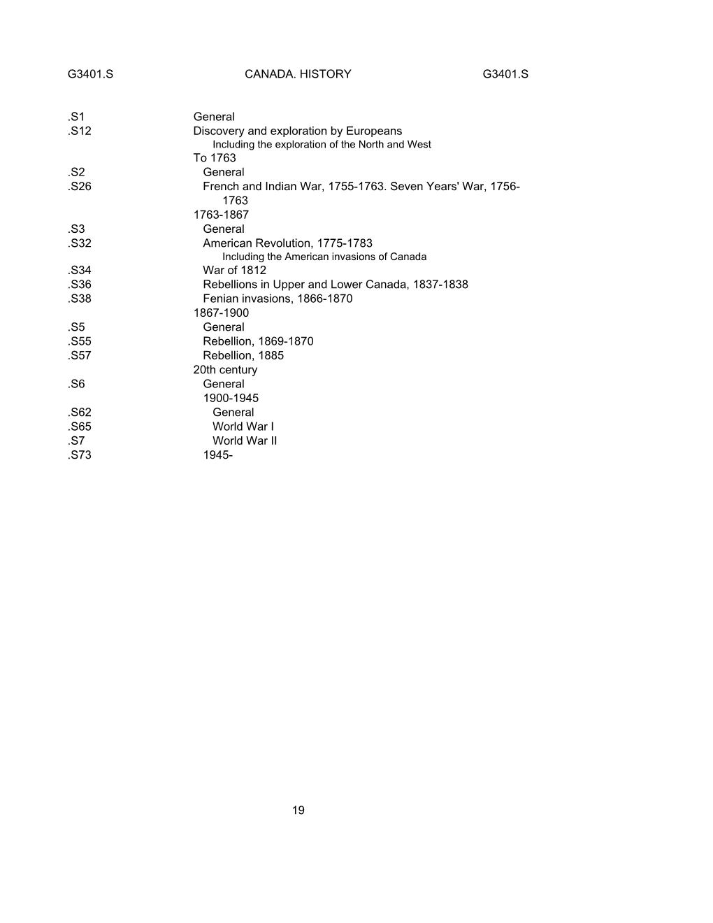 Class G Tables of Geographic Cutter Numbers: Maps -- by Region Or