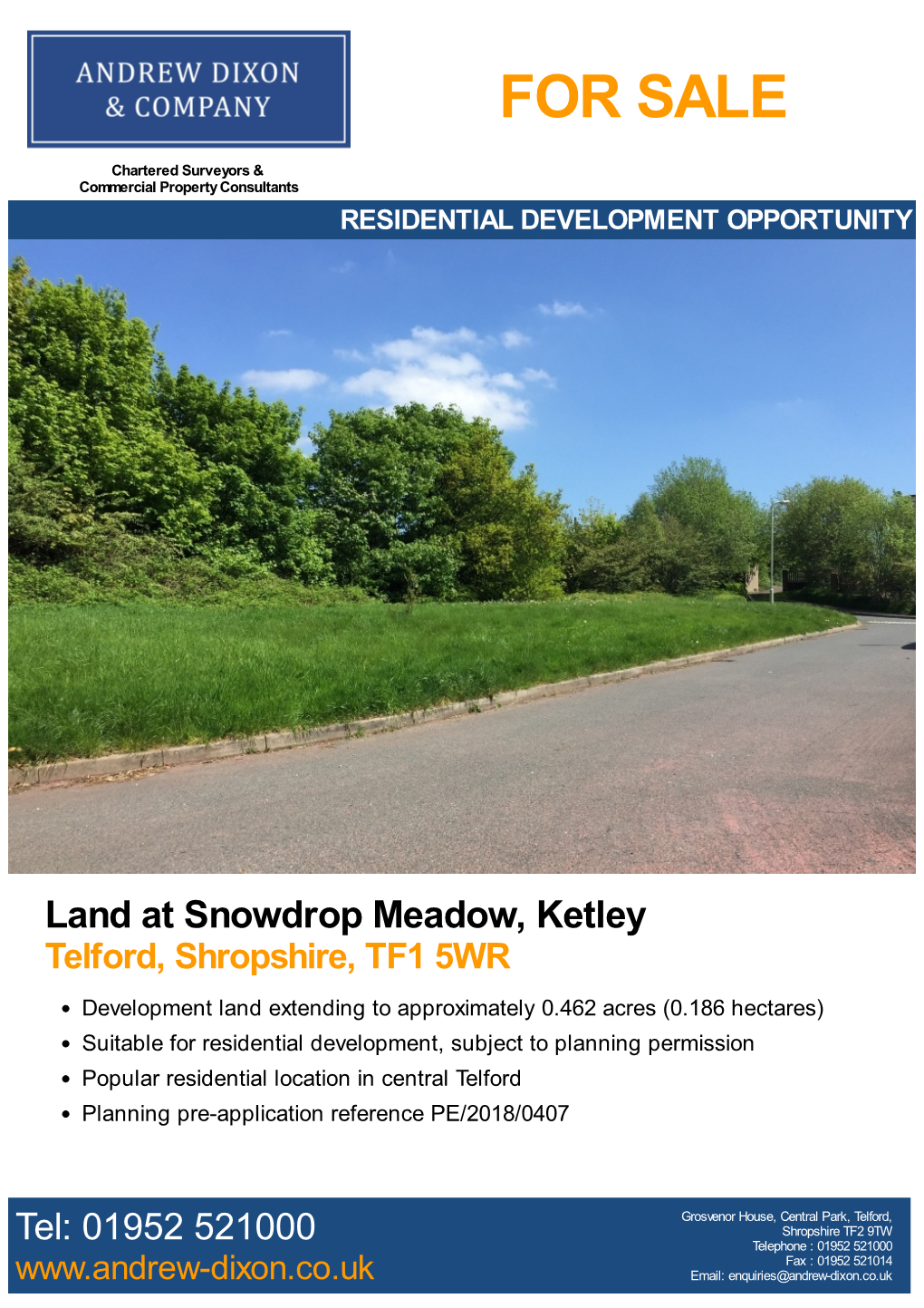 For Sale Residential Development