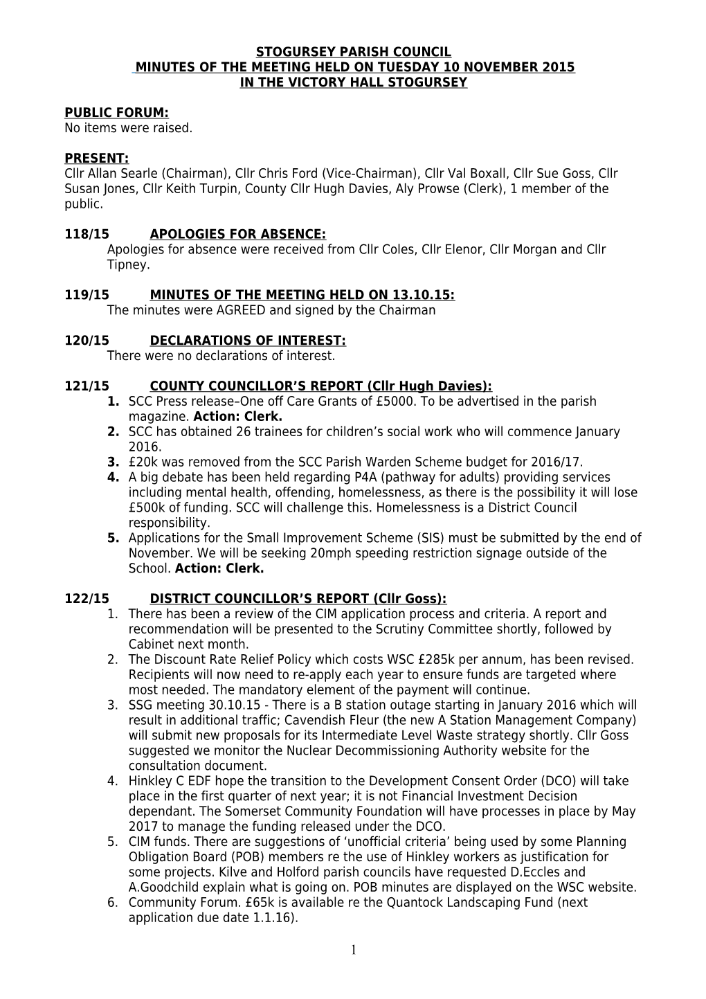 Stogursey Parish Council s3