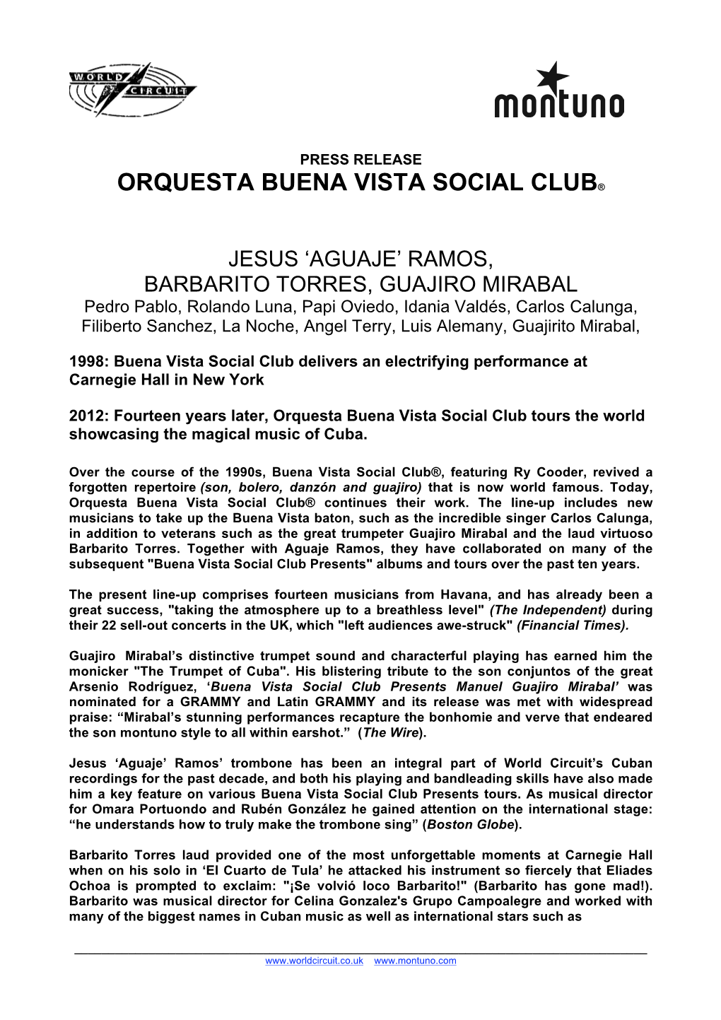 Orquesta Buena Vista Social Club®