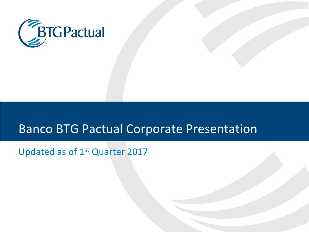 BTG Master Presentation