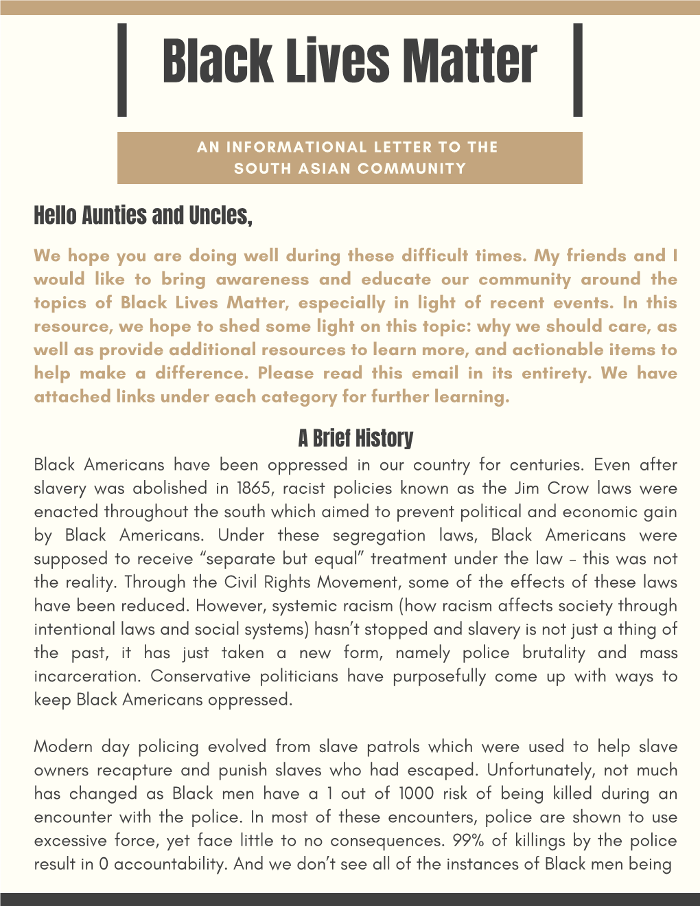 Brown Bordered Simple Employee Newsletter