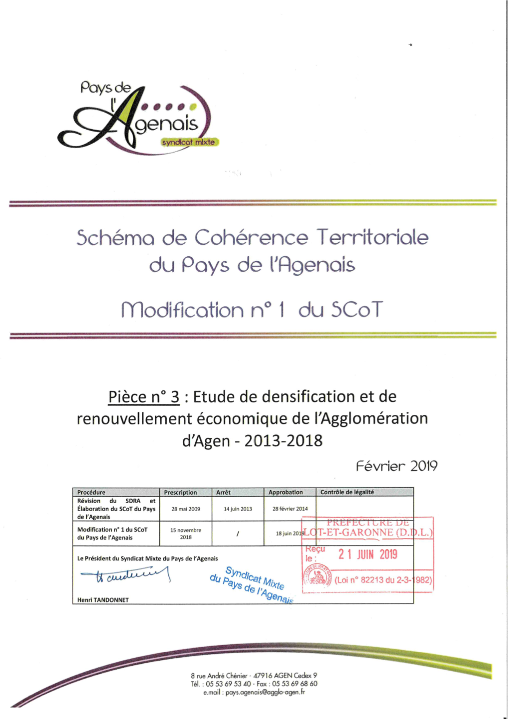 Pièce N° 3 : Etude De Densification