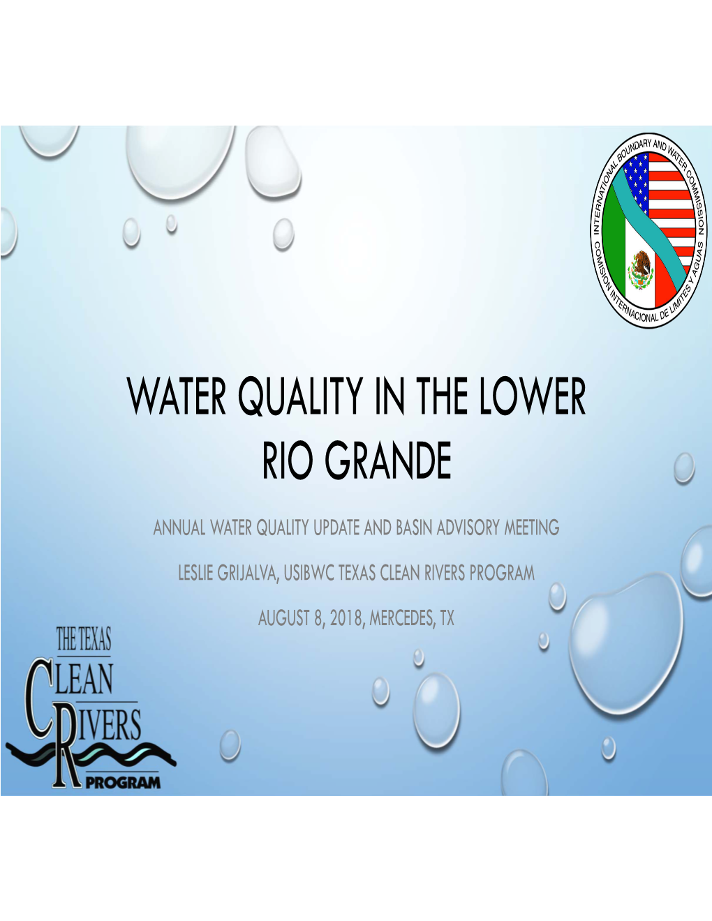 Water Quality in the Lower Rio Grande