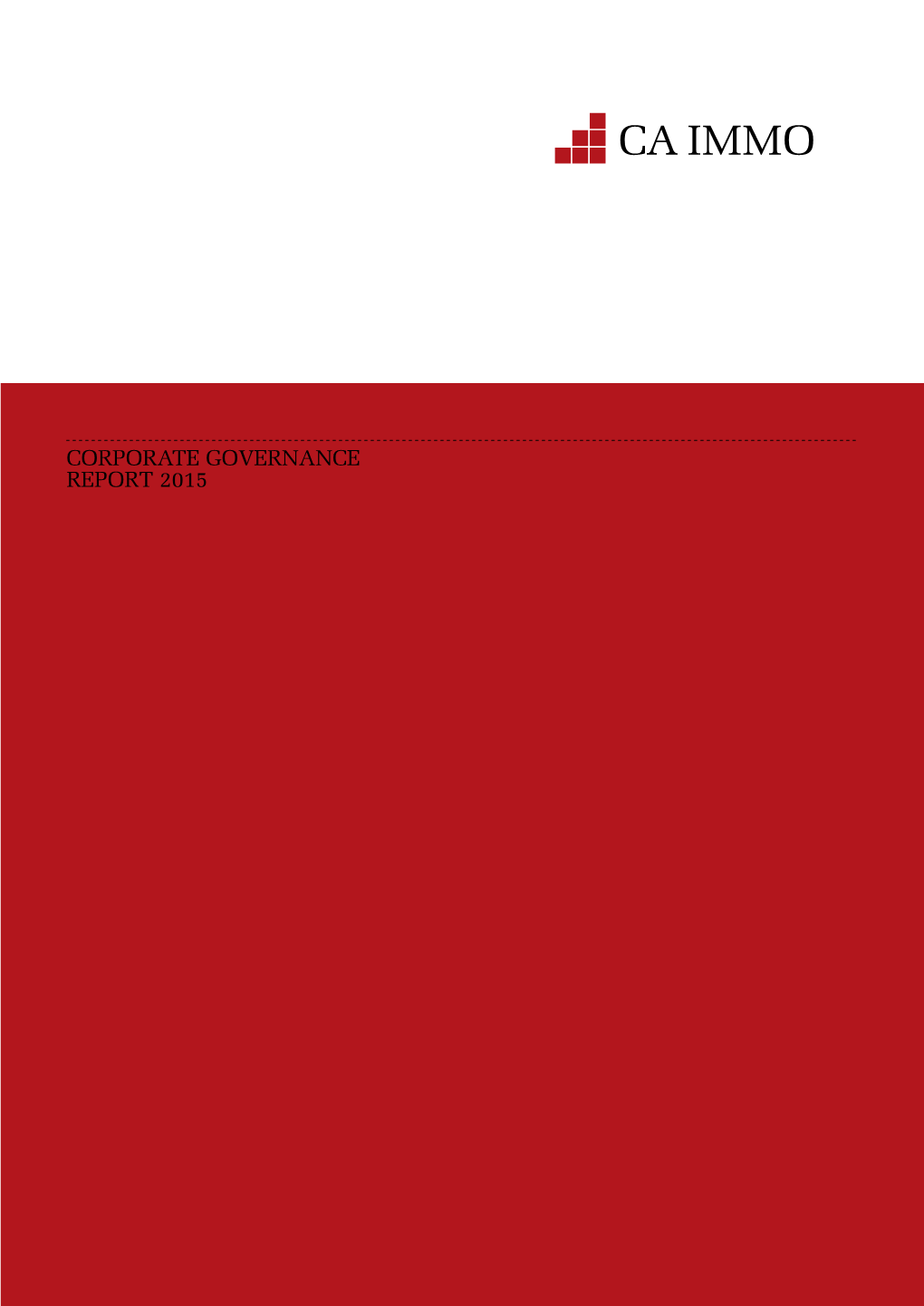 Corporate Governance Report 2015