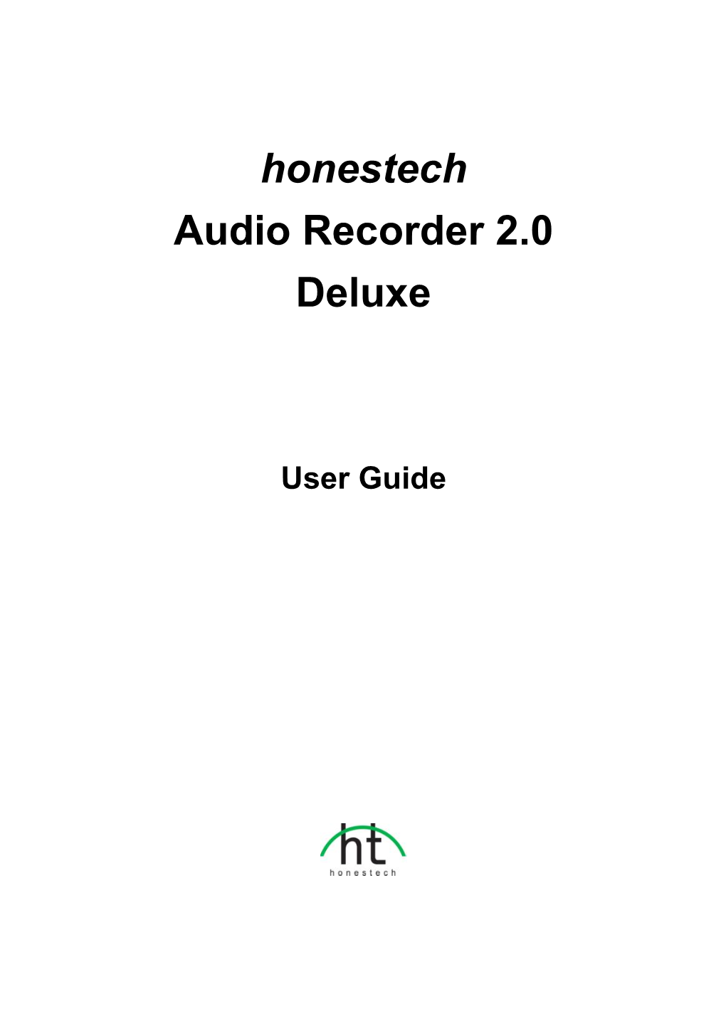 Honestech Audio Recorder 2.0 Deluxe