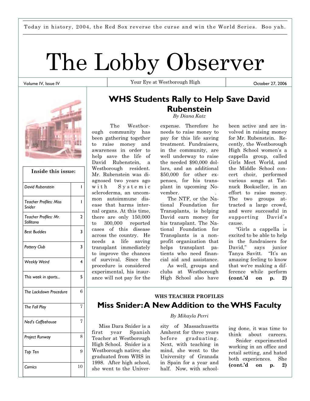 The Lobby Observer