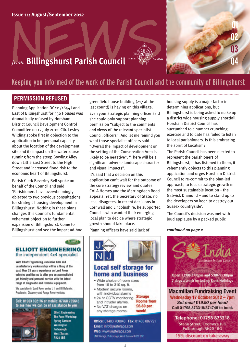 From Billingshurst Parish Council Q4