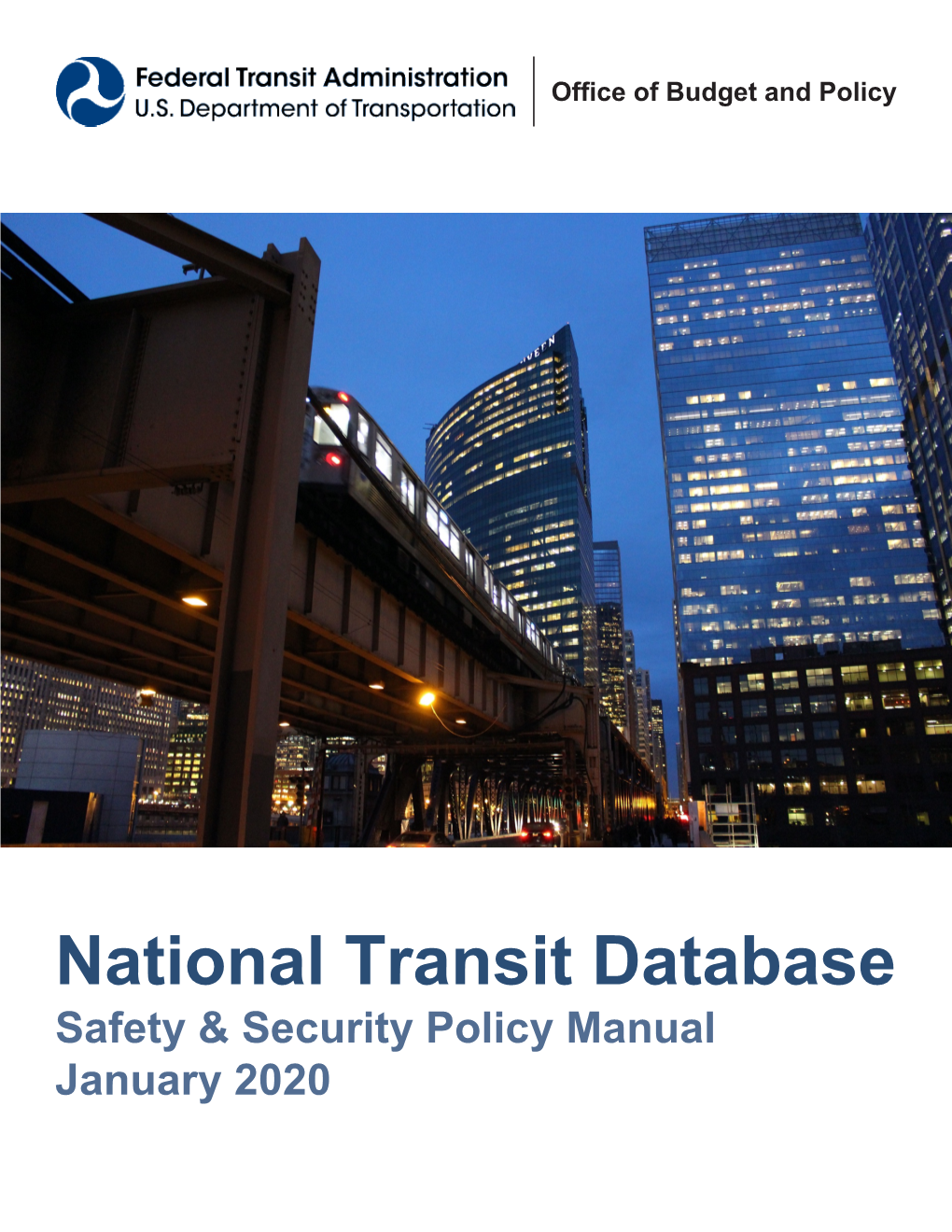 2020 National Transit Database Safety and Security Policy Manual