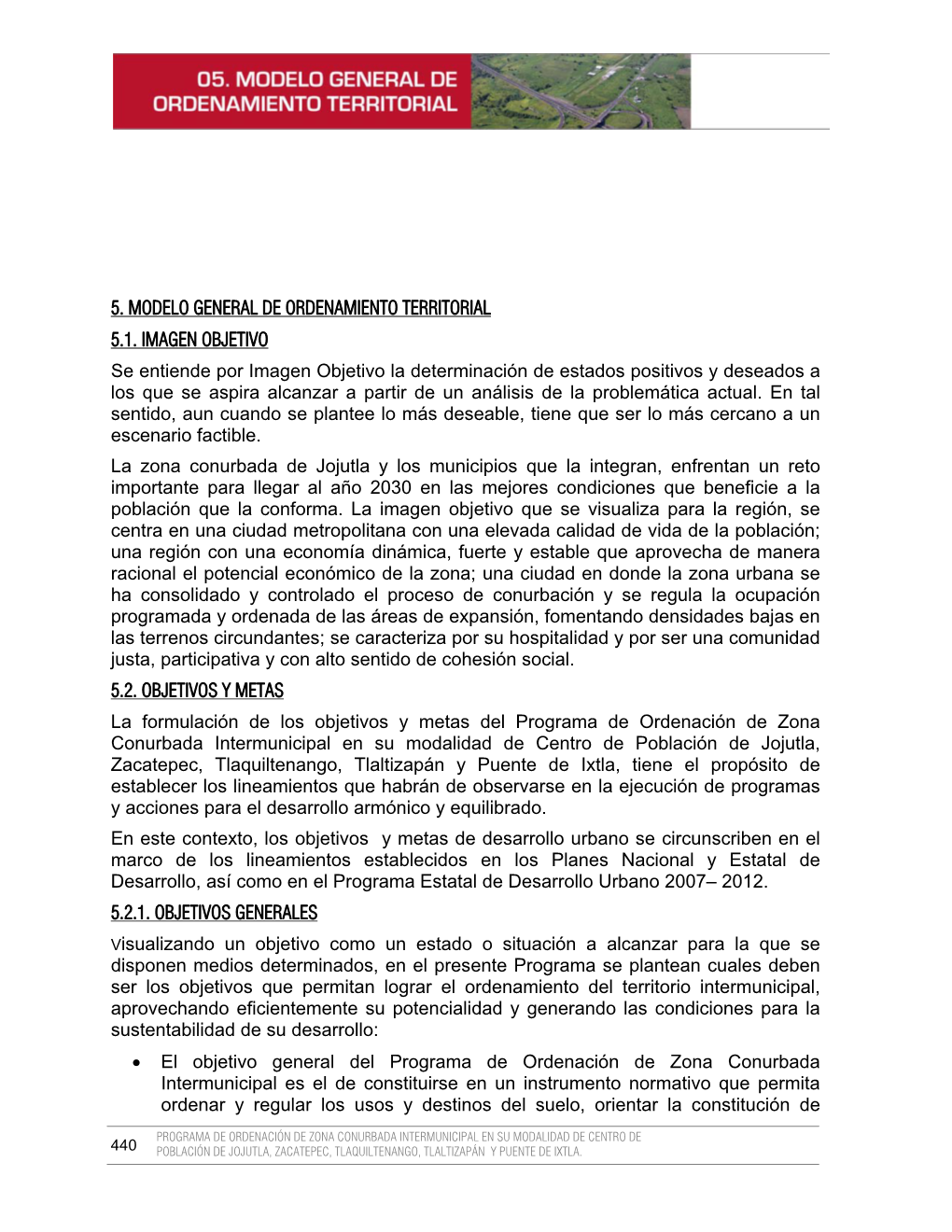 5. Modelo General De Ordenamiento Territorial 5.1