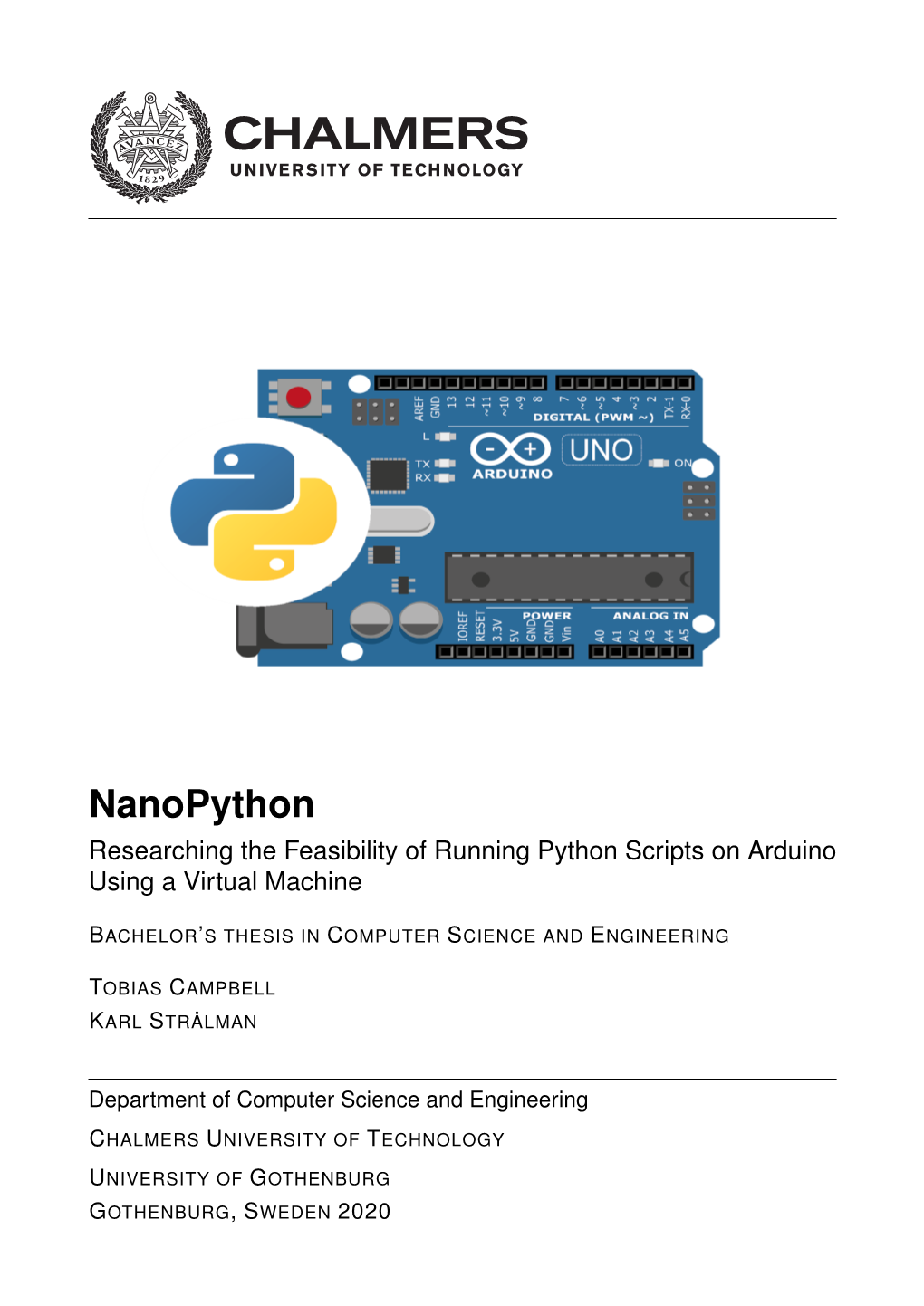 Nanopython Researching the Feasibility of Running Python Scripts on Arduino Using a Virtual Machine