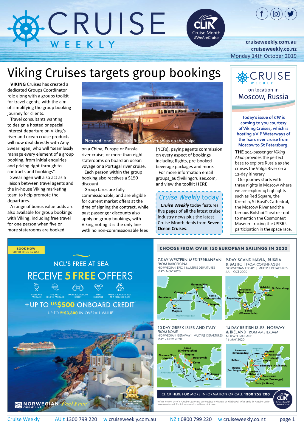 Viking Cruises Targets Group Bookings