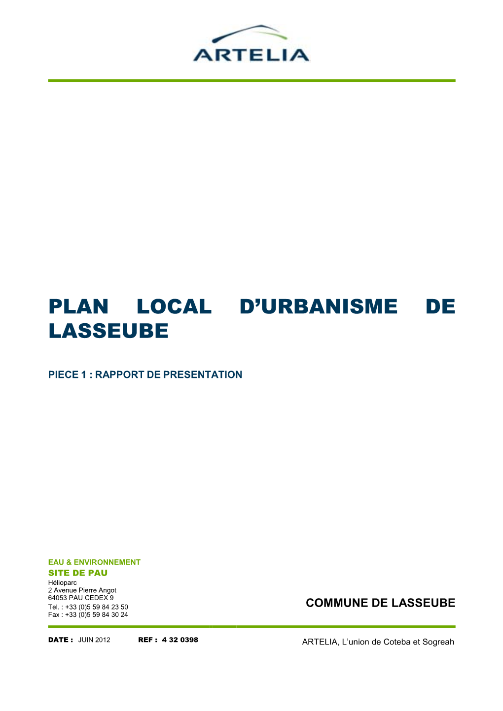 Plan Local D'urbanisme De