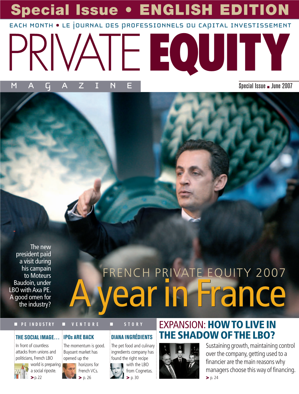 PRIVATE EQUITY MAGAZINE Special Issue ■ June 2007