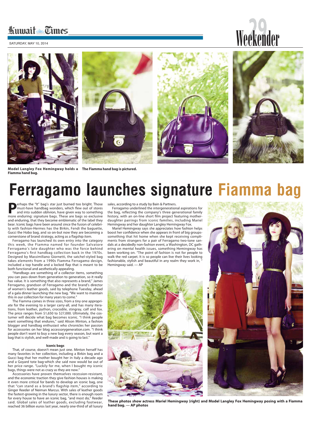 Ferragamo Launches Signature Fiamma Bag Erhaps the “It” Bag’S Star Just Burned Too Bright