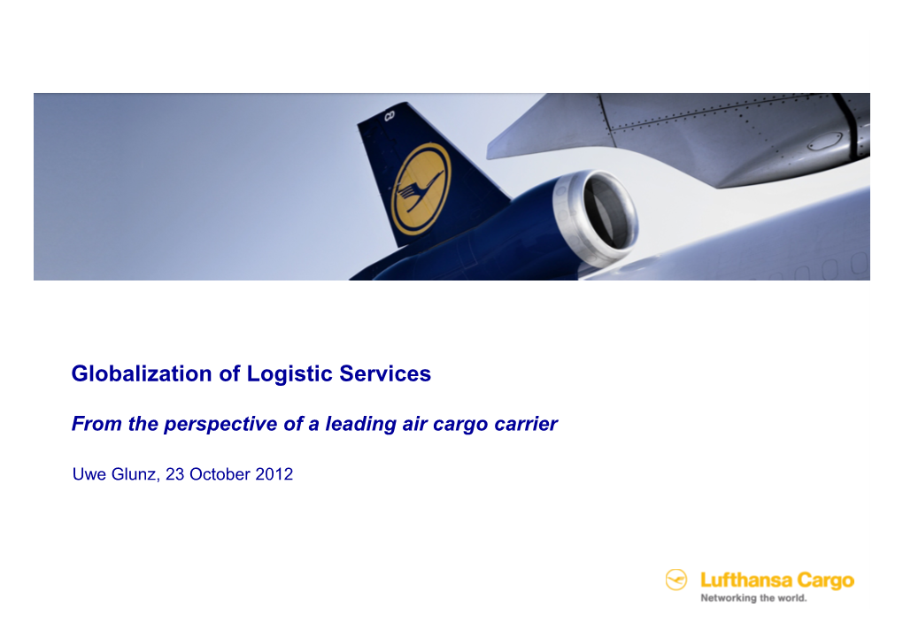 Globalization of Logistic Services