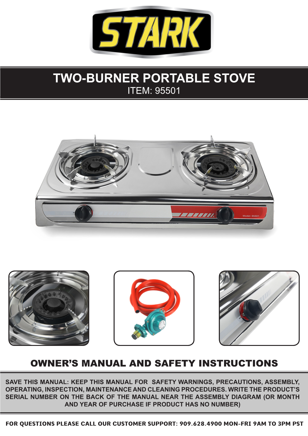Two-Burner Portable Stove Item: 95501