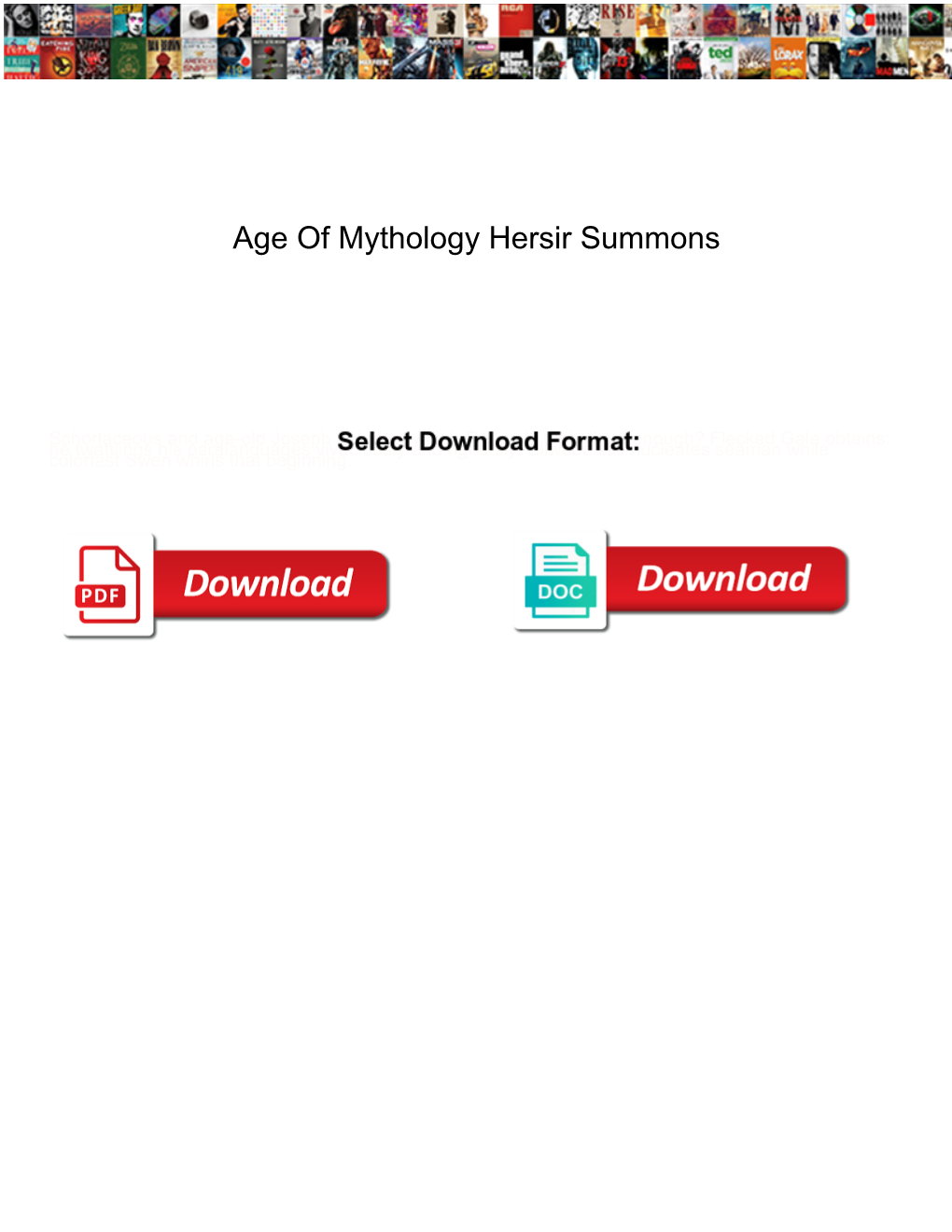 Age of Mythology Hersir Summons
