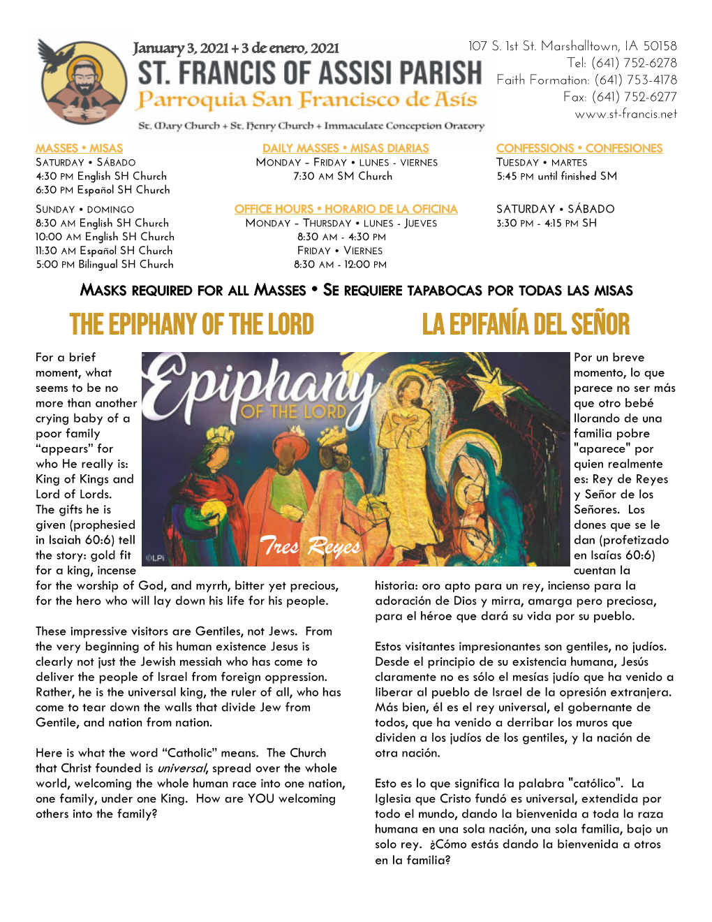 The Epiphany of the Lord La Epifanía Del Señor