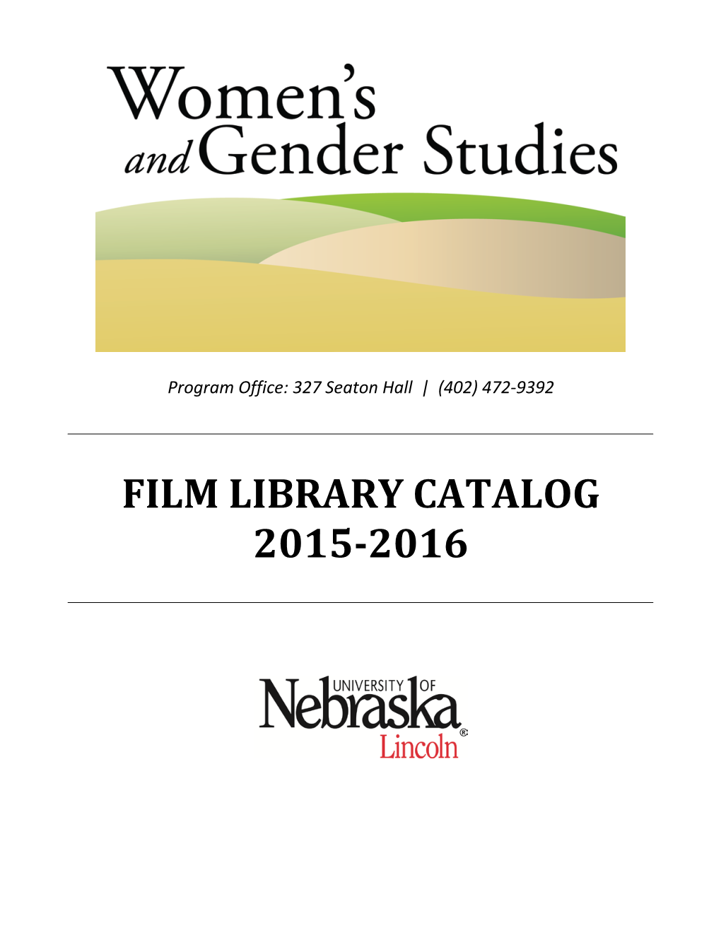 Film Library Catalog 2015-2016
