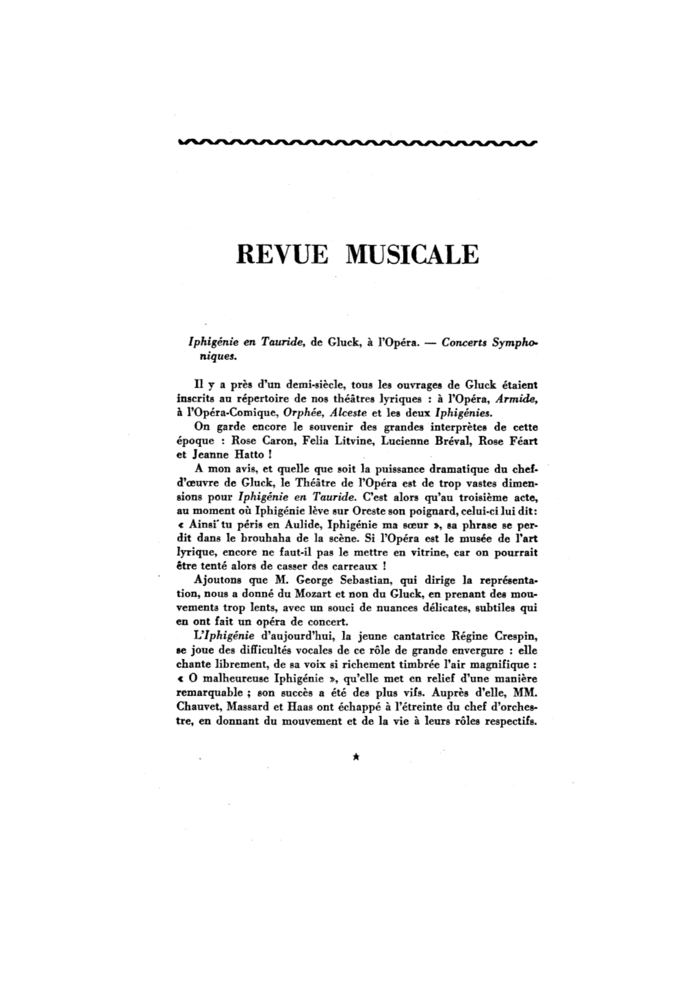 Revue Musicale