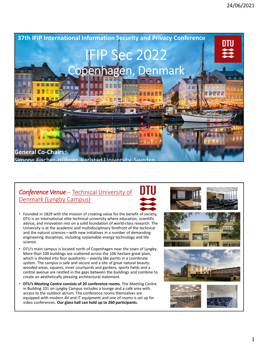 IFIP Sec 2022 Copenhagen, Denmark