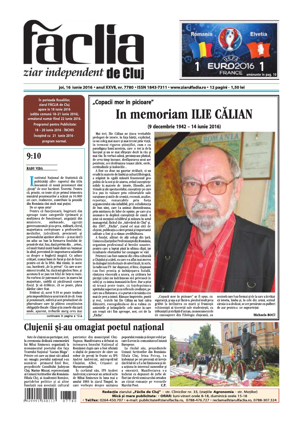 In Memoriam ILIE CĂLIAN