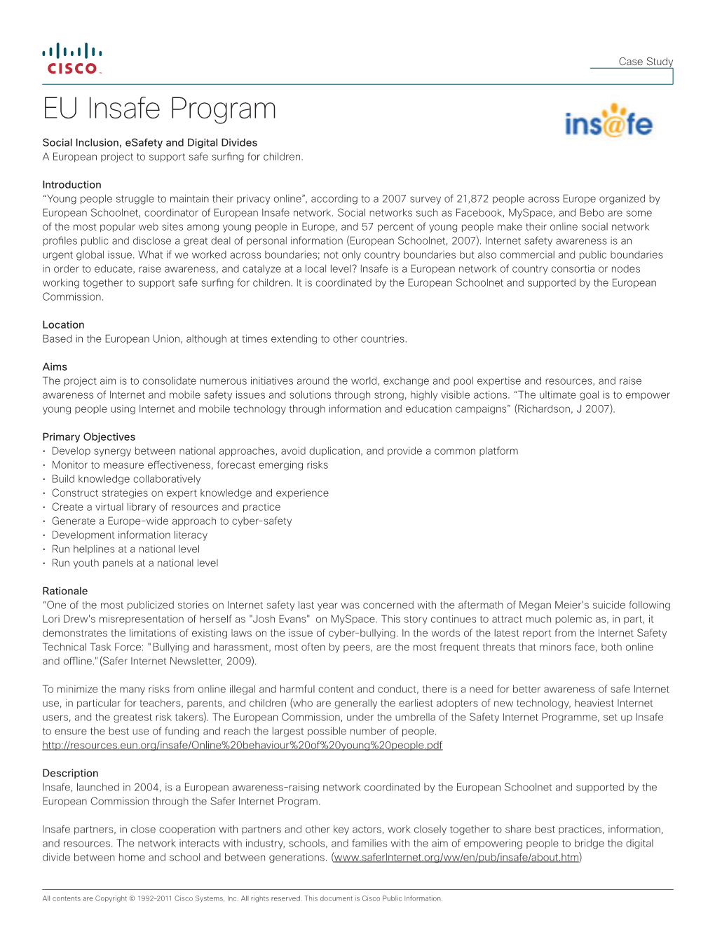 EU Insafe Program