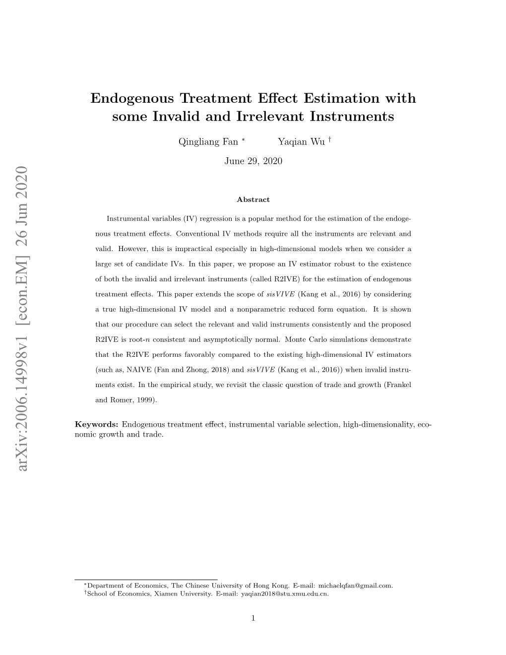 Endogenous Treatment Effect Estimation with Some Invalid