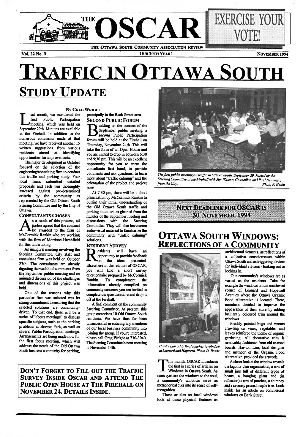 Traffic in Ottawa South Study Update