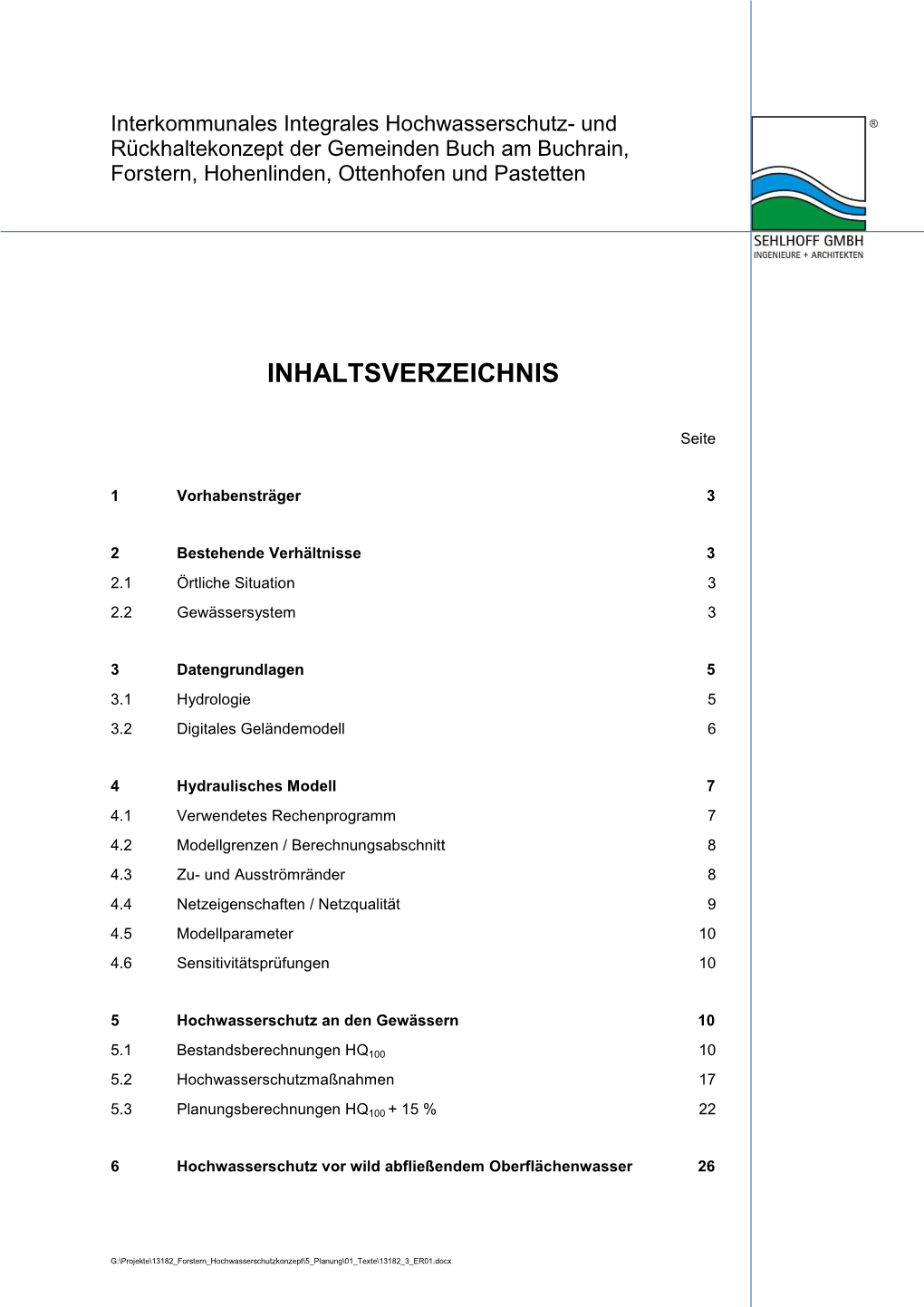 Inhaltsverzeichnis