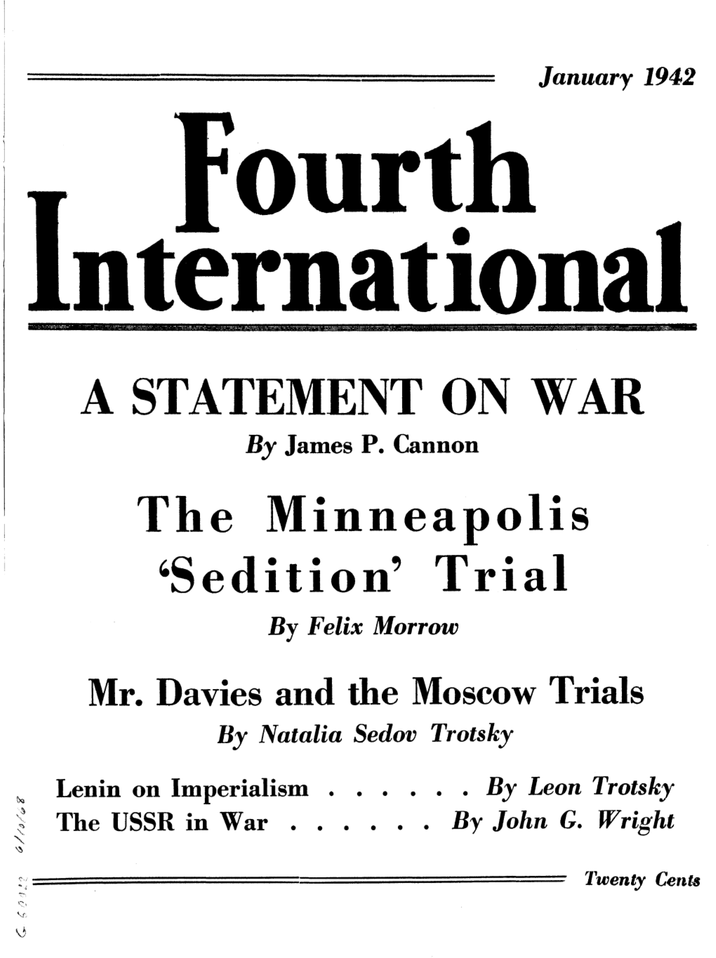 By Leon Trotsky ~ the USSR in War • •