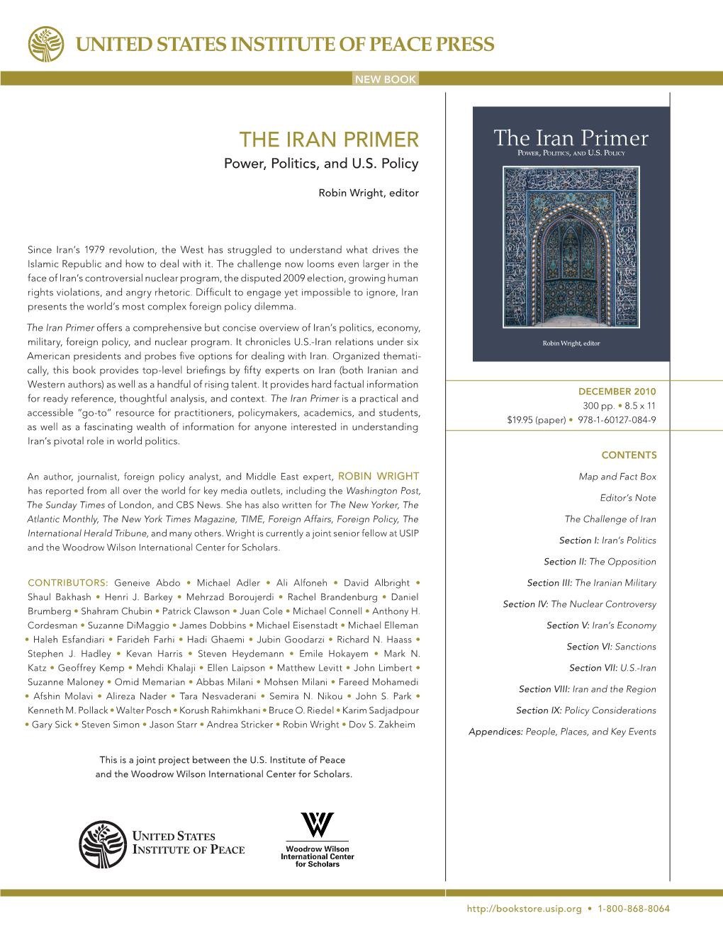 The Iran Primer the Iran Primer POWER , POLITICS, and U.S