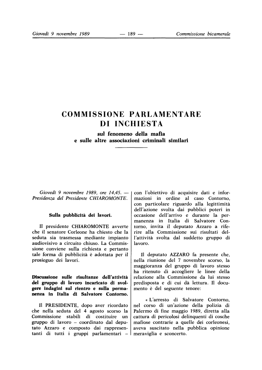 Commissione Parlamentare Di Inchiesta