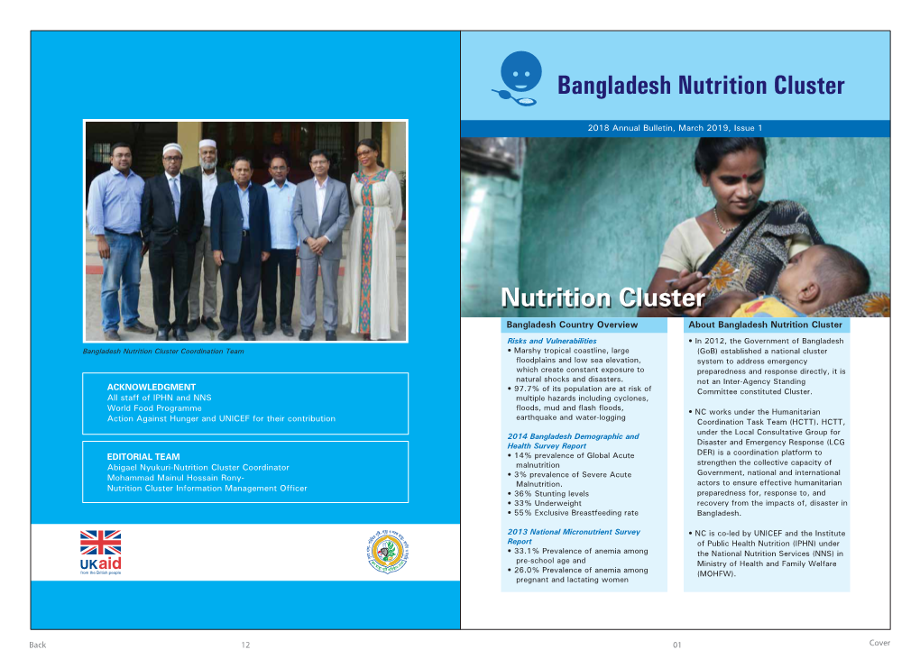 Bangladesh Nutrition Cluster Newsletter 04