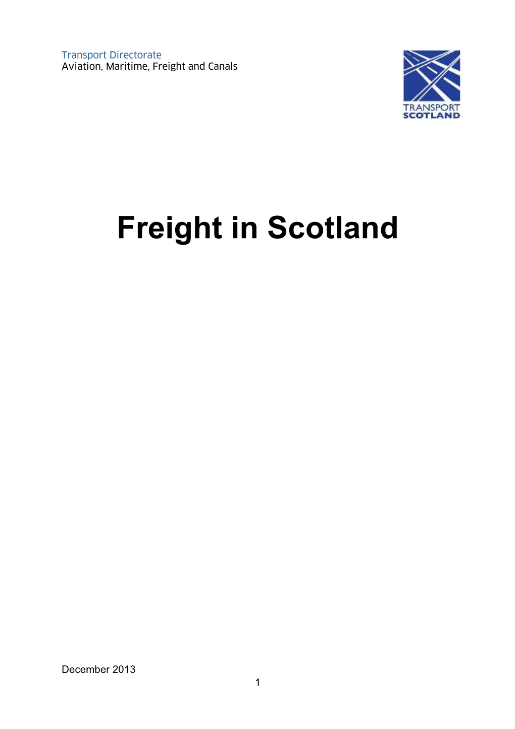 Freight in Scotland