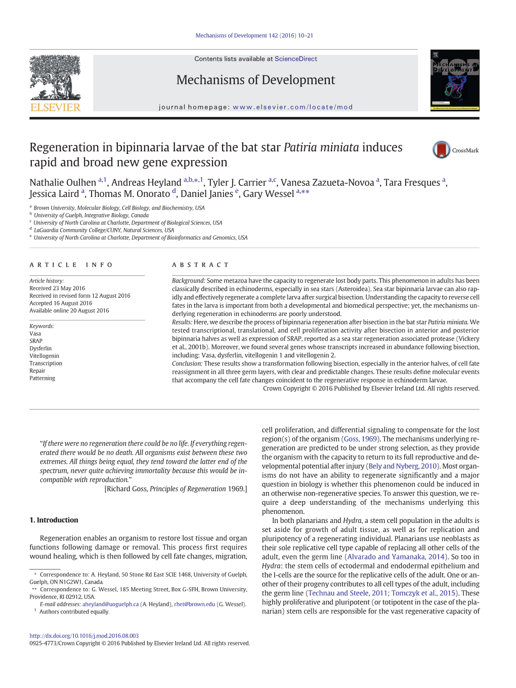 Oulhen Et Al., 2016 Regeneration.Pdf