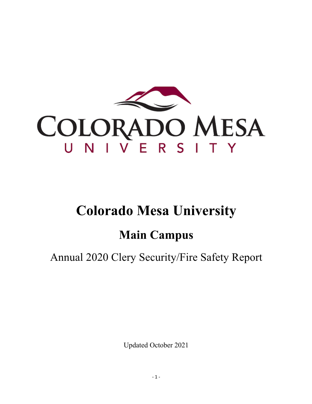 Campus Safety Report