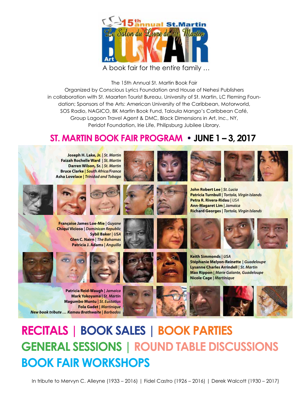 St. Martin Book Fair Program June 1 – 3, 2017