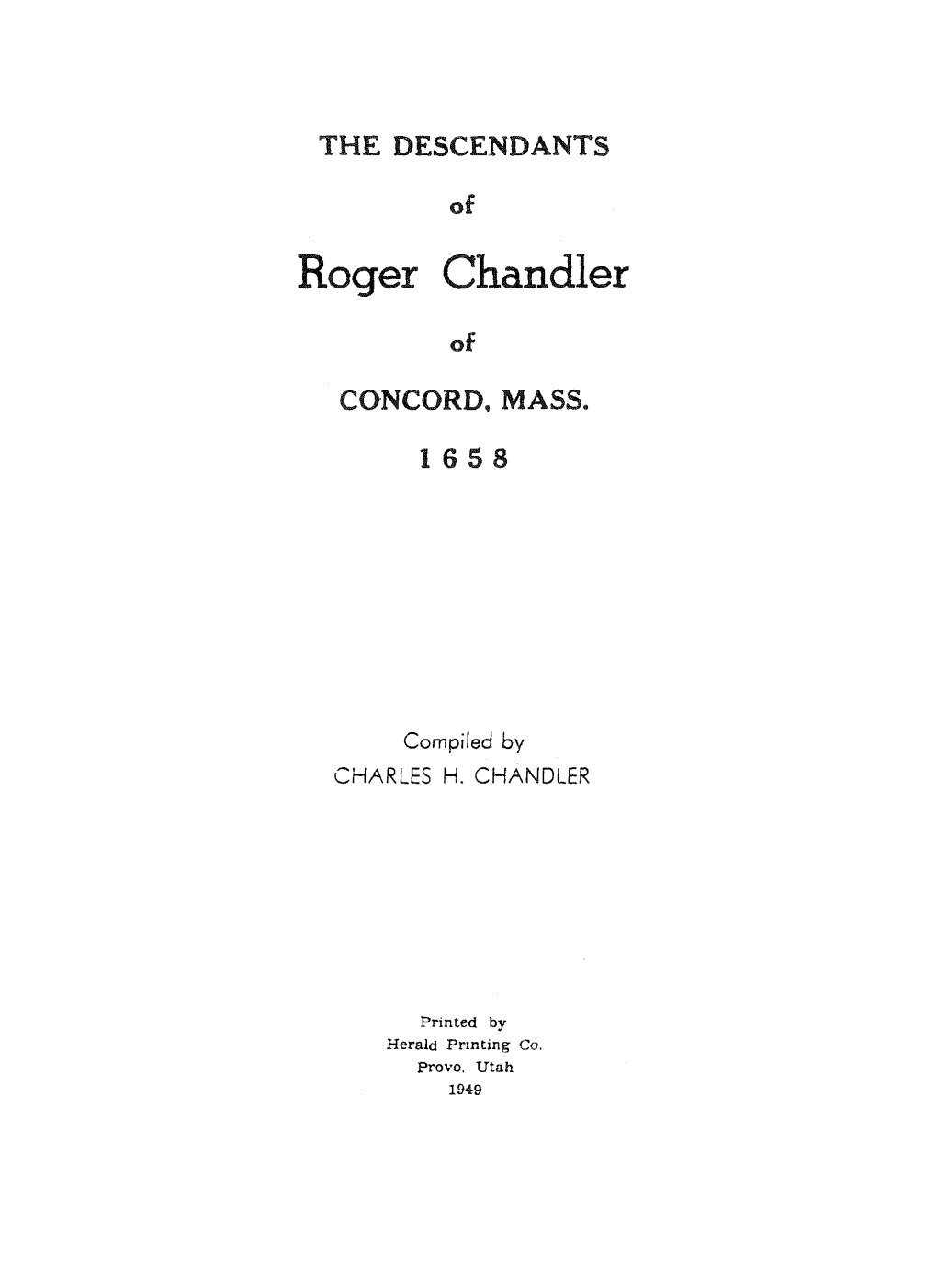 Roger Chandler