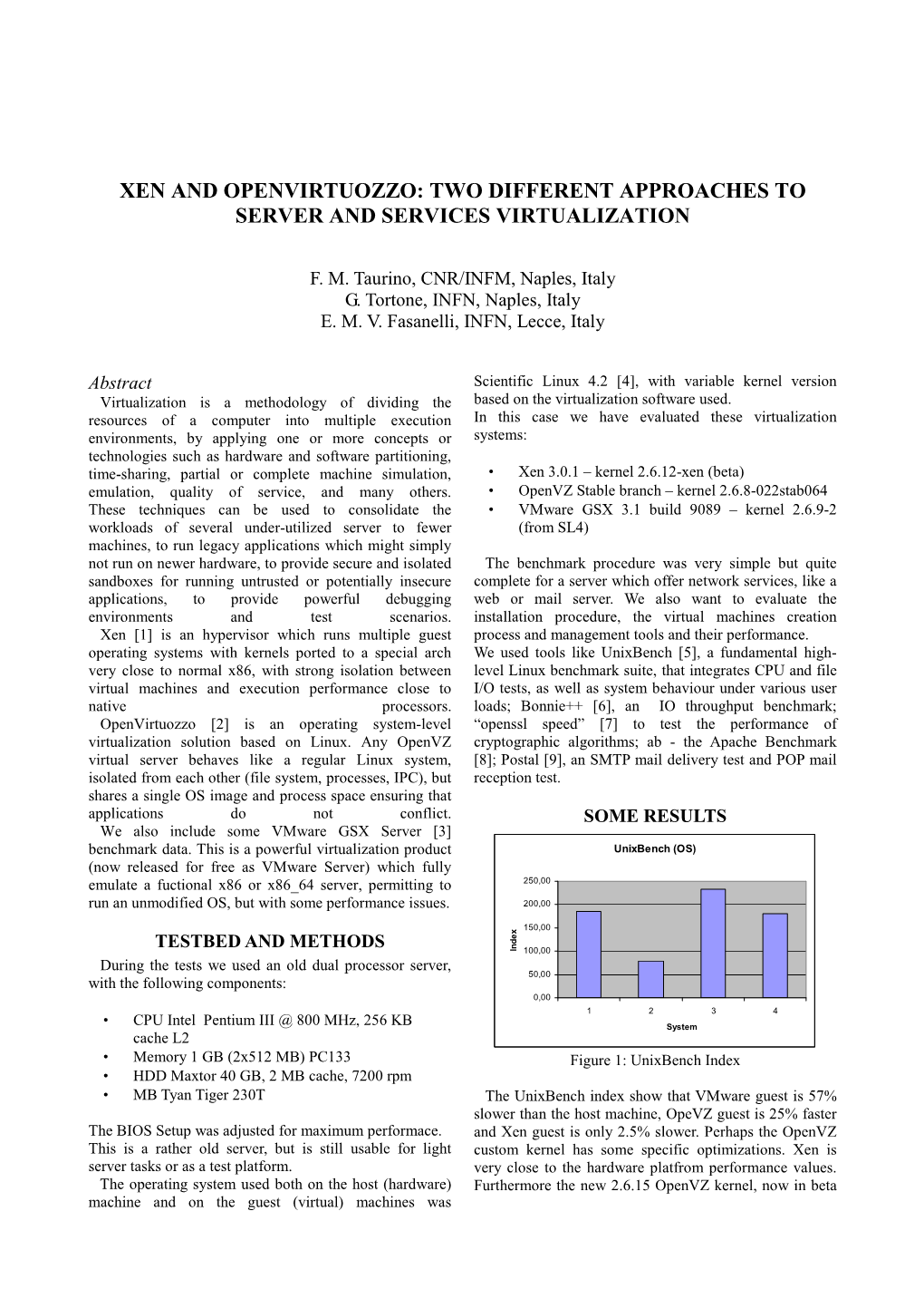 Xen and Openvirtuozzo: Two Different Approaches to Server and Services Virtualization